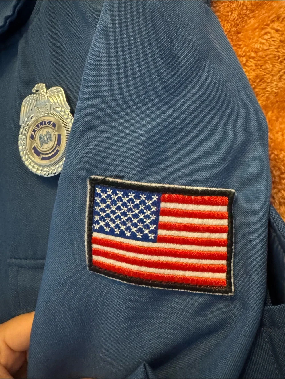 Police costume size 7 Y
